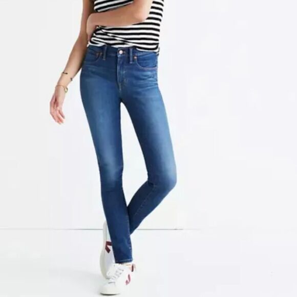 Madewell High Riser Skinny Jeans in Polly Wash - Picture 1 of 8